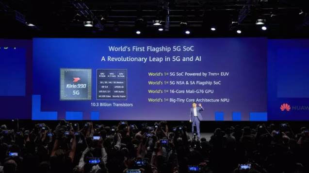 华为发布首款旗舰5G SoC麒麟990，强大AI性能支持摄像头测心率